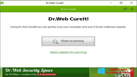 스크린 샷 Dr.Web CureIt Windows 8