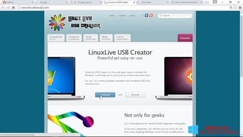 스크린 샷 LinuxLive USB Creator Windows 8