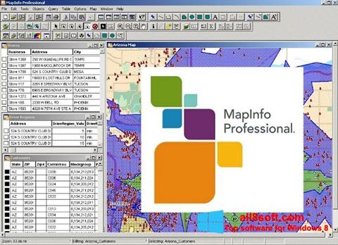 스크린 샷 MapInfo Professional Windows 8