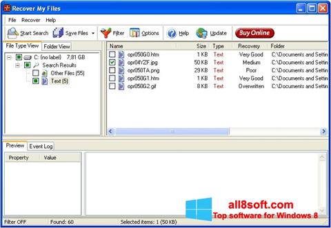 스크린 샷 Recover My Files Windows 8