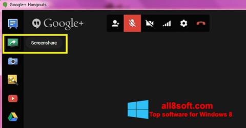 스크린 샷 Hangouts Windows 8