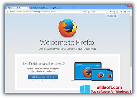 스크린 샷 Mozilla Firefox Offline Installer Windows 8