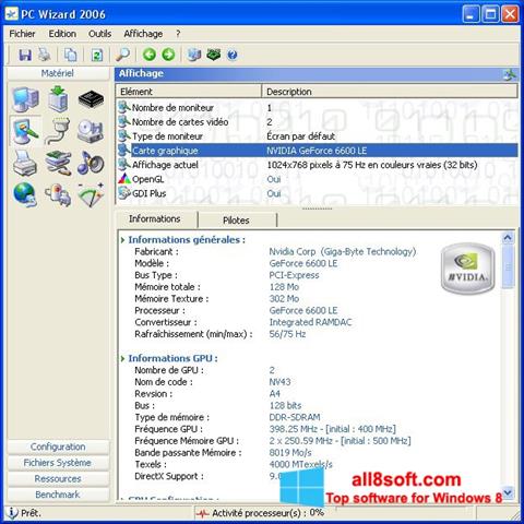 스크린 샷 PC Wizard Windows 8