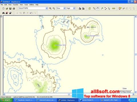 스크린 샷 MapSource Windows 8