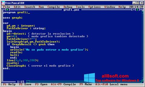 스크린 샷 Free Pascal Windows 8