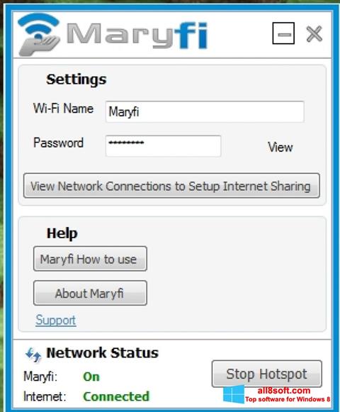 스크린 샷 MaryFi Windows 8