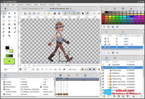 스크린 샷 Synfig Studio Windows 8