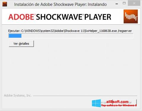 스크린 샷 Adobe Shockwave Player Windows 8