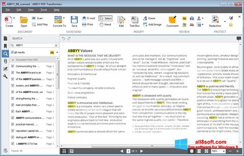 스크린 샷 ABBYY PDF Transformer Windows 8