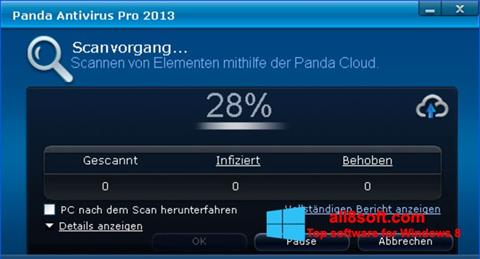 스크린 샷 Panda Antivirus Pro Windows 8