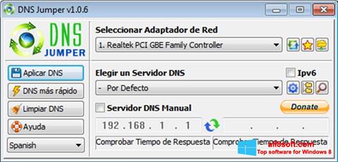 스크린 샷 DNS Jumper Windows 8