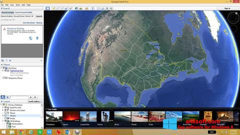 스크린 샷 Google Earth Windows 8