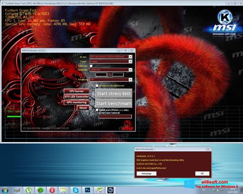 스크린 샷 MSI Kombustor Windows 8