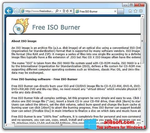 스크린 샷 ISO Burner Windows 8