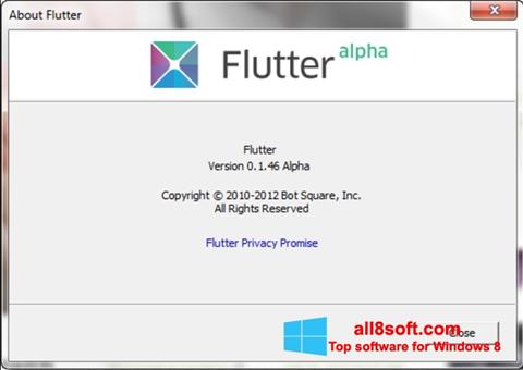 스크린 샷 Flutter Windows 8