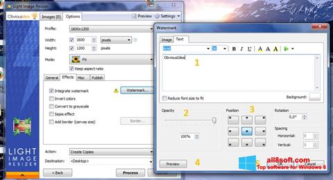 스크린 샷 Light Image Resizer Windows 8