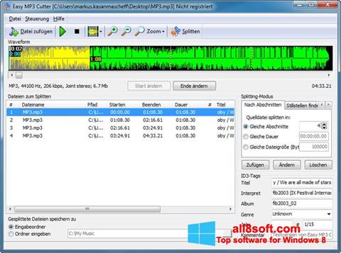 스크린 샷 MP3 Cutter Windows 8