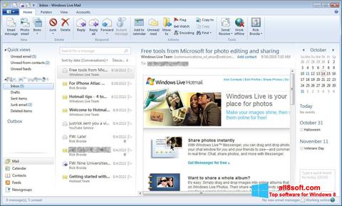 스크린 샷 Windows Live Mail Windows 8