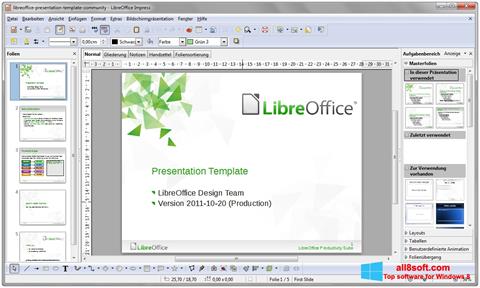 스크린 샷 LibreOffice Windows 8