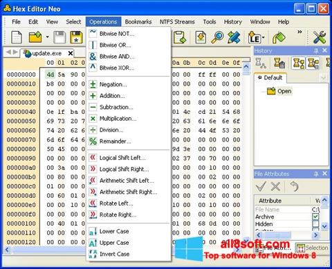 스크린 샷 Hex Editor Neo Windows 8