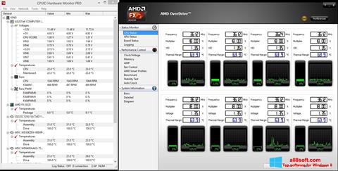 스크린 샷 AMD Overdrive Windows 8