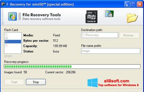 스크린 샷 F-Recovery SD Windows 8