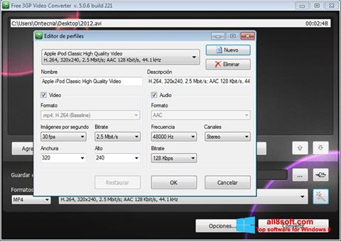 스크린 샷 Free MP4 Video Converter Windows 8