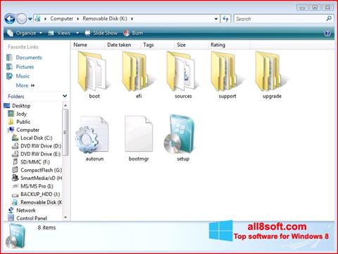 스크린 샷 Windows 7 USB DVD Download Tool Windows 8