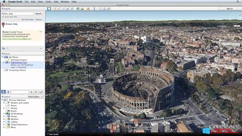 스크린 샷 Google Earth Pro Windows 8