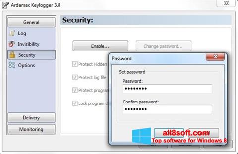 스크린 샷 Ardamax Keylogger Windows 8