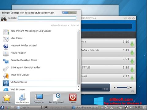 스크린 샷 VkAudioSaver Windows 8