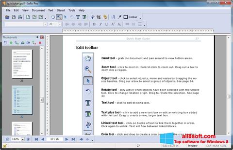 스크린 샷 Infix PDF Editor Windows 8