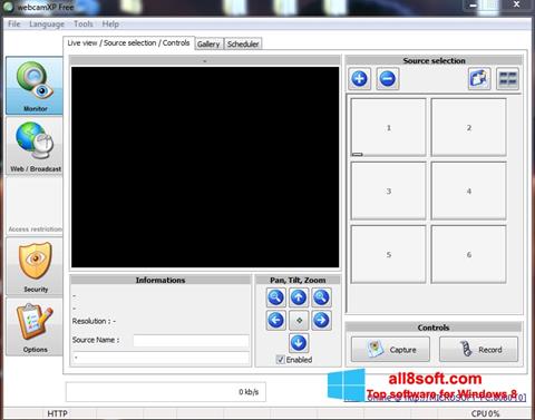 스크린 샷 webcamXP Windows 8