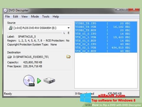 스크린 샷 DVD Decrypter Windows 8