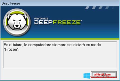 스크린 샷 Deep Freeze Windows 8