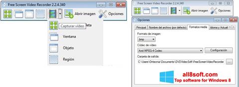 스크린 샷 Free Screen Video Recorder Windows 8