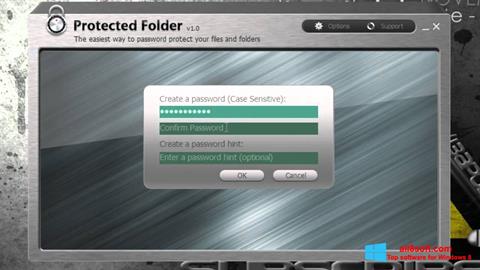 스크린 샷 Protected Folder Windows 8