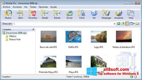 스크린 샷 WinZip Windows 8