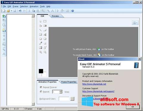 스크린 샷 Easy GIF Animator Windows 8
