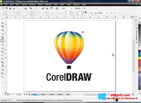 스크린 샷 CorelDRAW Windows 8