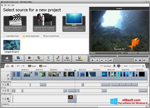 스크린 샷 AVS Video Editor Windows 8