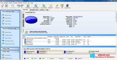 스크린 샷 Paragon Hard Disk Manager Windows 8