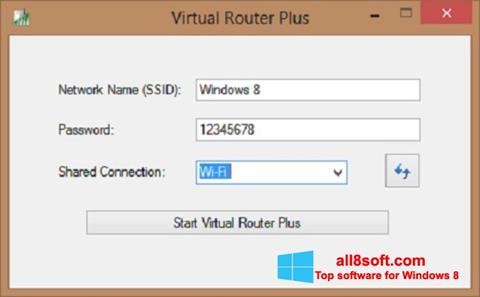 스크린 샷 Virtual Router Plus Windows 8