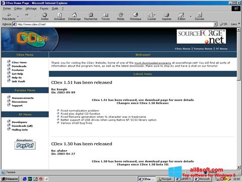 스크린 샷 CDex Windows 8