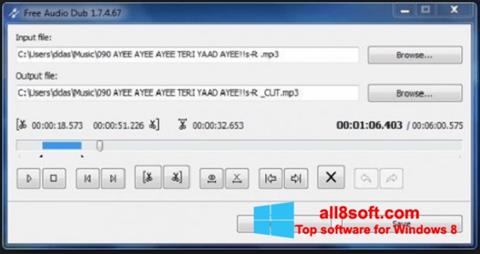 스크린 샷 Free Audio Dub Windows 8