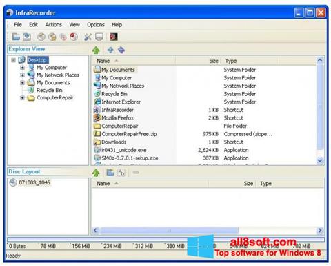 스크린 샷 InfraRecorder Windows 8