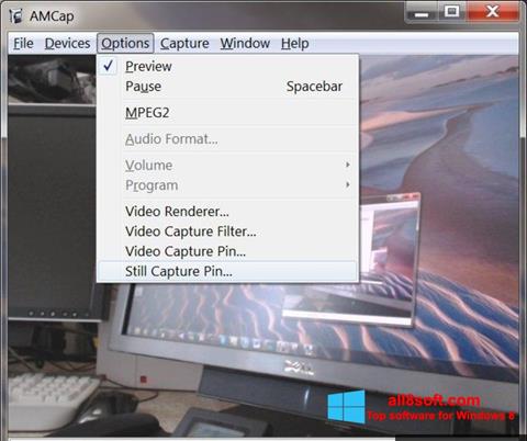스크린 샷 AMCap Windows 8