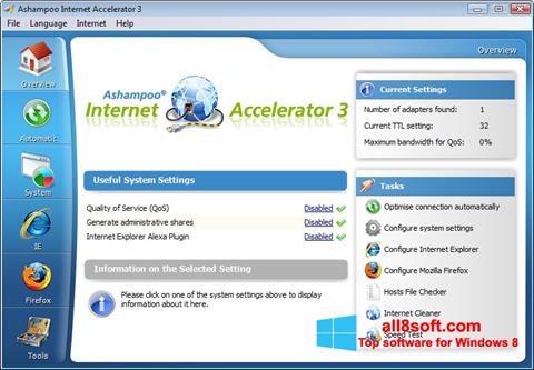 스크린 샷 Ashampoo Internet Accelerator Windows 8