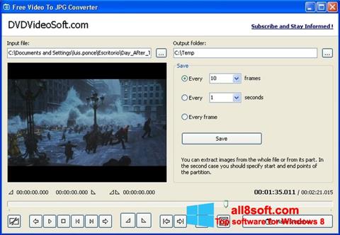 스크린 샷 Free Video to JPG Converter Windows 8