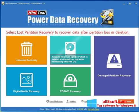 스크린 샷 Power Data Recovery Windows 8